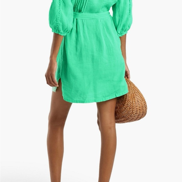 NWT 120% Lino Linen Dress - Picture 4 of 8